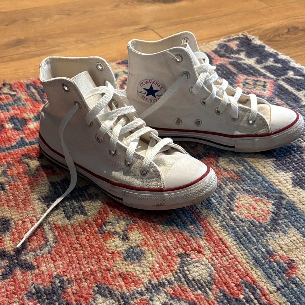 Converse White High Top Sneakers